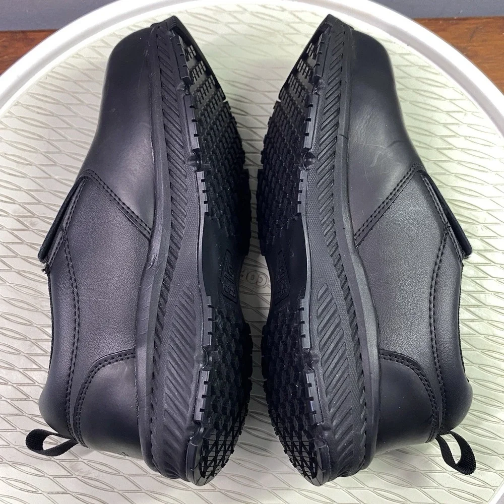 ACE‎ Shoes For Crews Steel Toe Slip-Resistant Work Shoes Black Wom. 7,Men 5.5